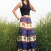 HaremPants.com Women's Elephant Bliss Palazzo Style Elephant Pants In Blue
