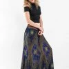 HaremPants.com Peacock Eyes Palazzo Style Harem Pants In Navy
