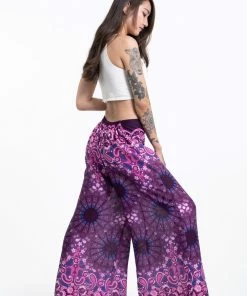HaremPants.com Paisley Mandalas Palazzo Style Harem Pants In Purple Women's 8 HaremPants.com Paisley Mandalas Palazzo Style Harem Pants In Purple Women's