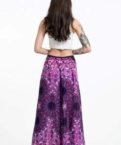 HaremPants.com Paisley Mandalas Palazzo Style Harem Pants In Purple Women's 9 HaremPants.com Paisley Mandalas Palazzo Style Harem Pants In Purple Women's