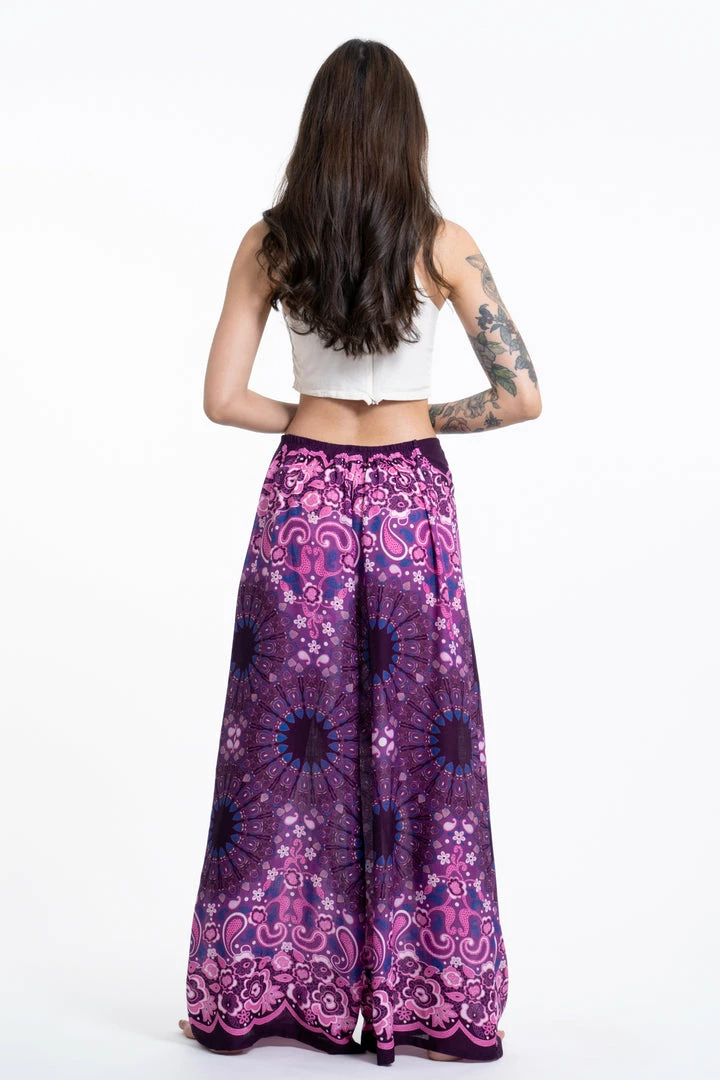 HaremPants.com Paisley Mandalas Palazzo Style Harem Pants In Purple Women's 6 HaremPants.com Paisley Mandalas Palazzo Style Harem Pants In Purple Women's