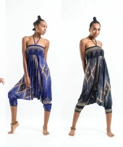 HaremPants.com Diamond Peacock Jumpsuit Harem Pants In Black