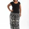HaremPants.com Plus Size Imperial Elephant Women's Elephant Pants In Black