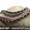 HaremPants.com Handmade Bracelets Waxed Cotton With Beads Bracelets 4 Pcs. PACK